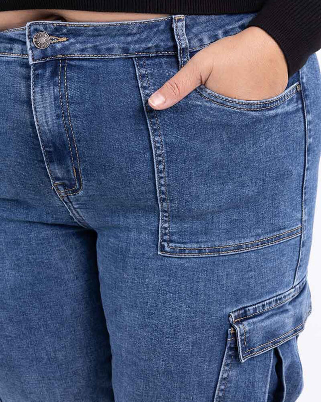 Embellished High-Waist Slim Trousers with Pearl Detailing and Stretch