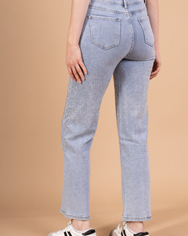 Women's Wide Leg Cotton Blend Trousers with Stretch Comfort