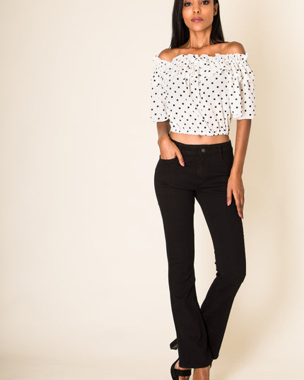 Wholesale Black Flare Jeans