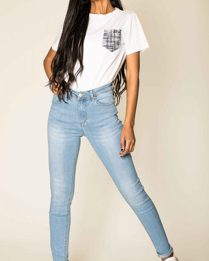 Wholesale Light Blue High Waist Jeans - New Pack