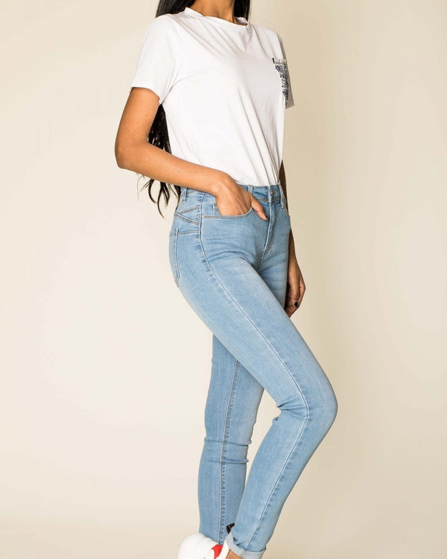 Wholesale Light Blue High Waist Jeans - New Pack