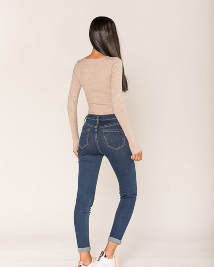 Wholesale Raw Blue Skinny Pants