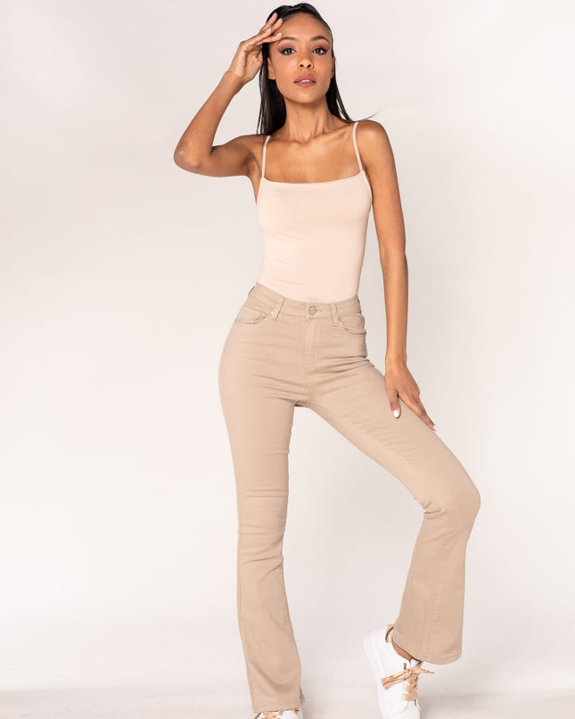 Wholesale Beige Flared Trousers