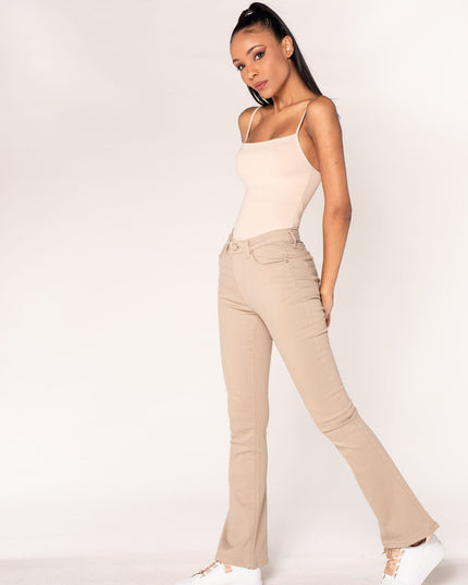 Wholesale Beige Flared Trousers