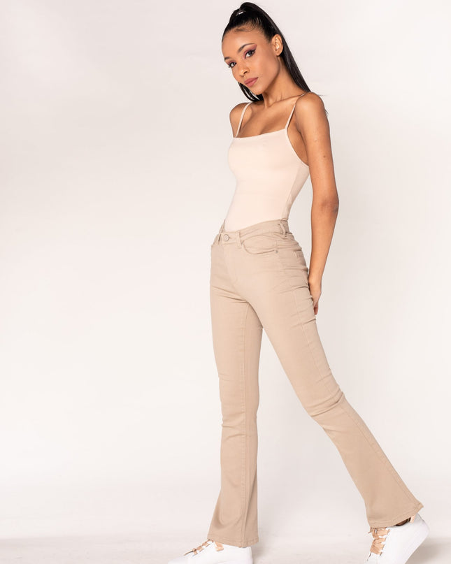 Wholesale Beige Flared Trousers