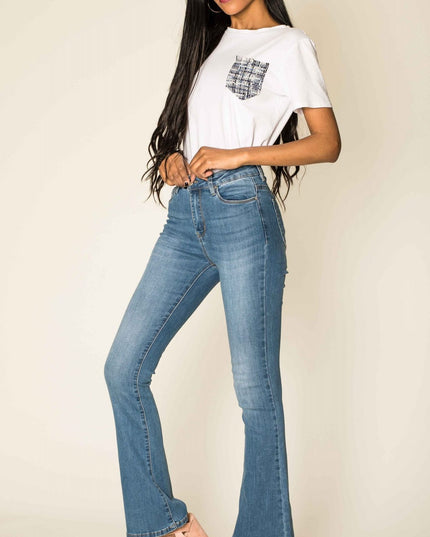 Wholesale Blue Flared Trousers