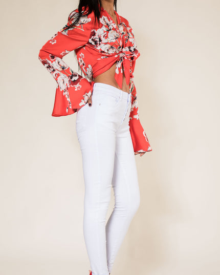 Wholesale White 5 Button Trousers