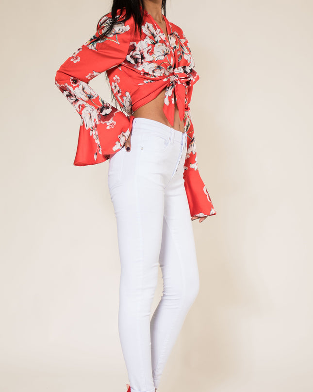 Wholesale White 5 Button Trousers