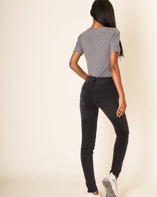 Wholesale Grey Ripped Jeans