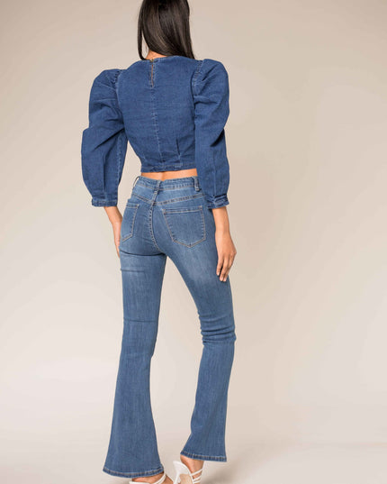 Wholesale Blue Bootcut Flare Jeans