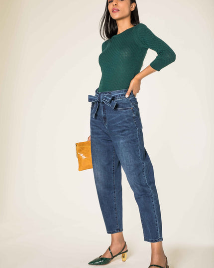 Wholesale Blue Large Jeans with Belt