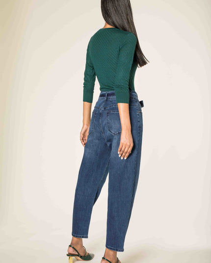 Wholesale Blue Large Jeans with Belt