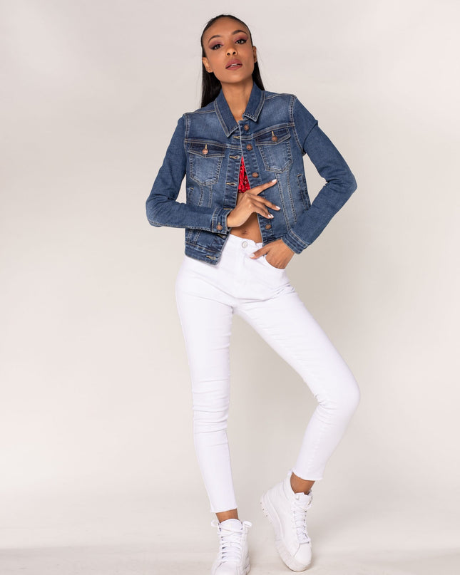 Wholesale Dark Blue Jeans Jacket