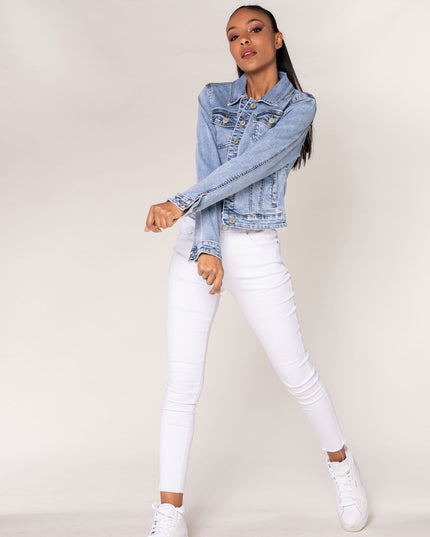 Wholesale Sky Blue Jeans Jacket