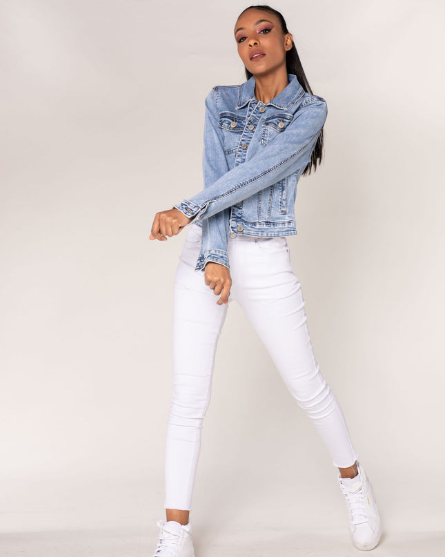 Wholesale Sky Blue Jeans Jacket