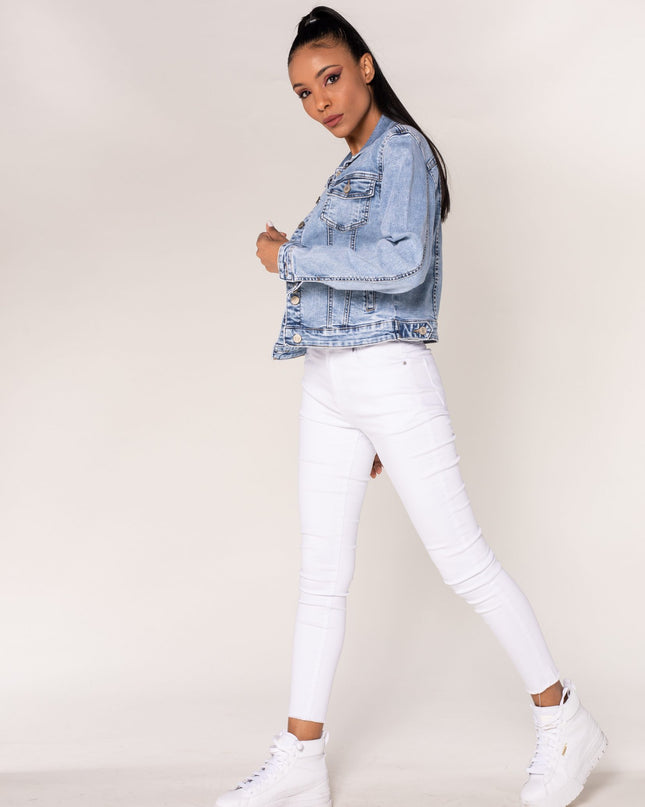 Wholesale Sky Blue Jeans Jacket
