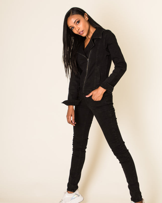 Wholesale Black Jeans Jumpsuit