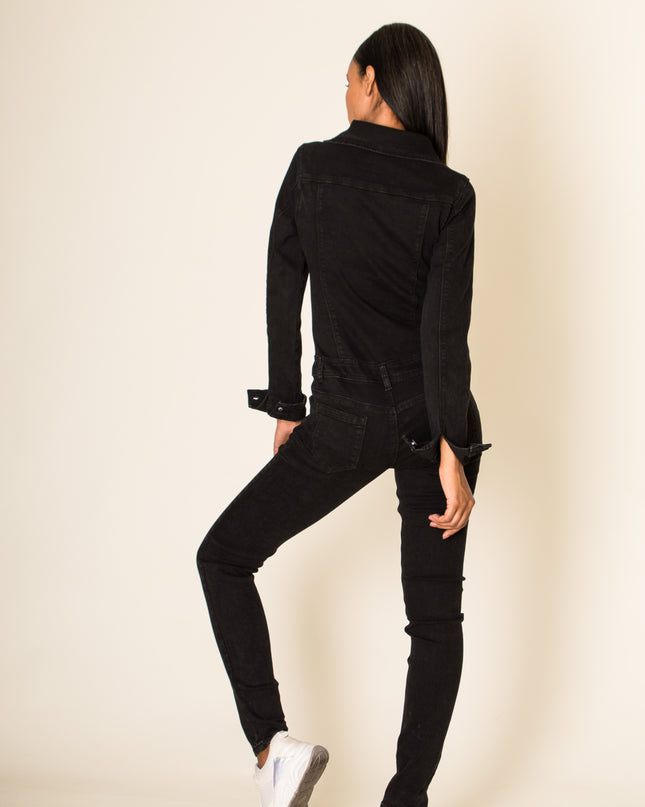 Wholesale Black Jeans Jumpsuit