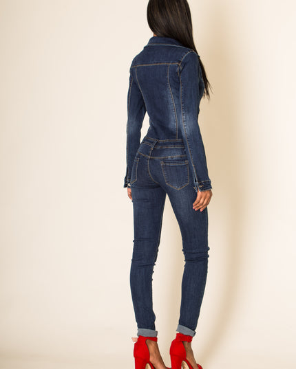 Wholesale Blue Jeans Jumpsuit