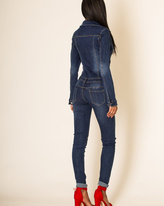 Wholesale Blue Jeans Jumpsuit