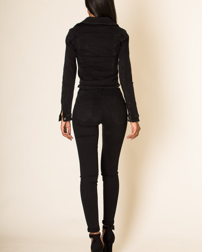 Wholesale Black Jeans Jacket
