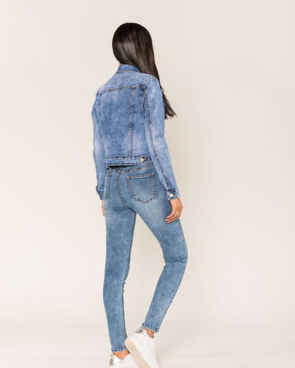 Wholesale Light Blue High Waist Skinny Jeans