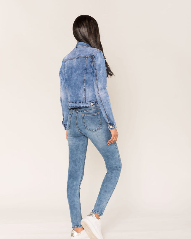 Wholesale Light Blue High Waist Skinny Jeans