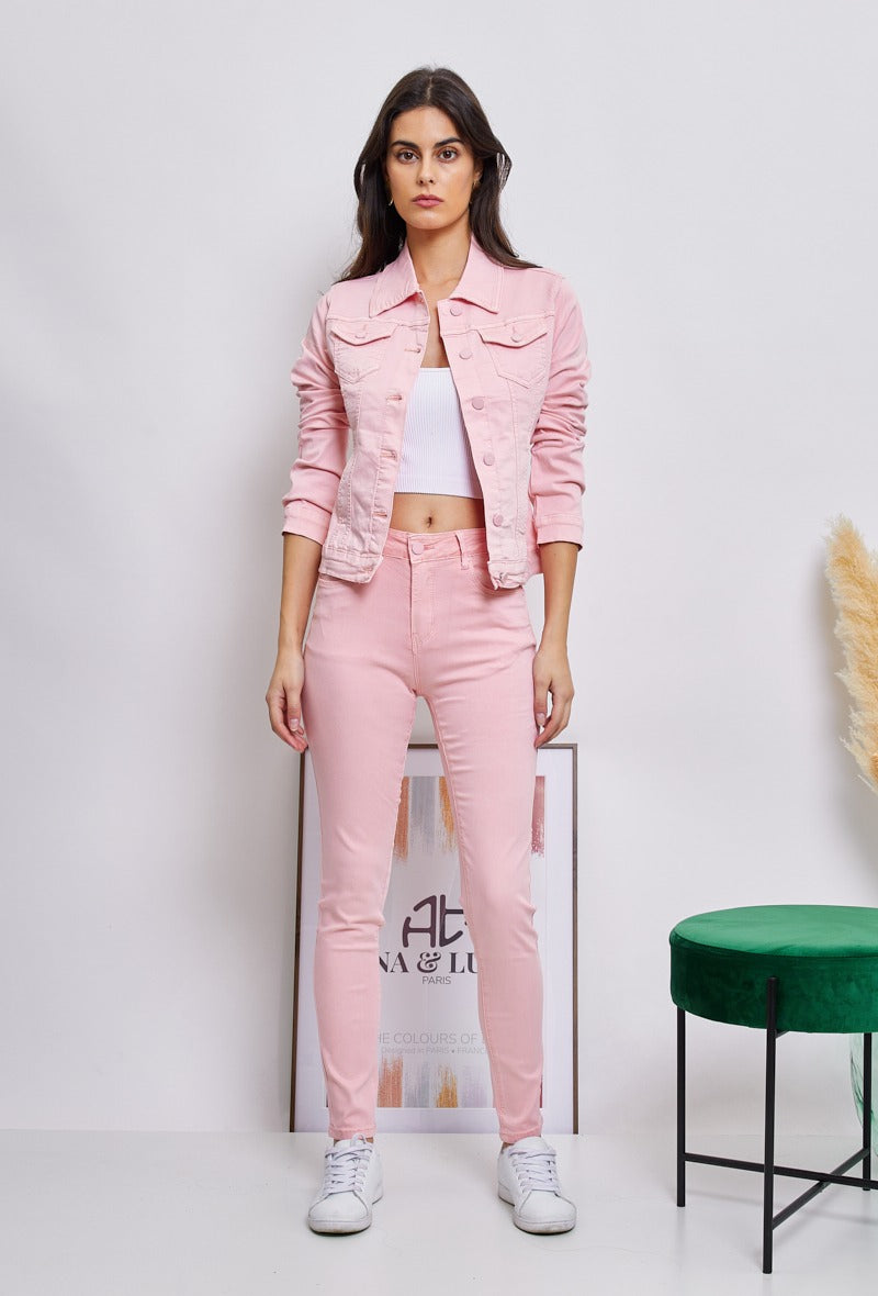 Wholesale Rose Shadow Slim Colored Jacket – Jeans Gems Wholesale
